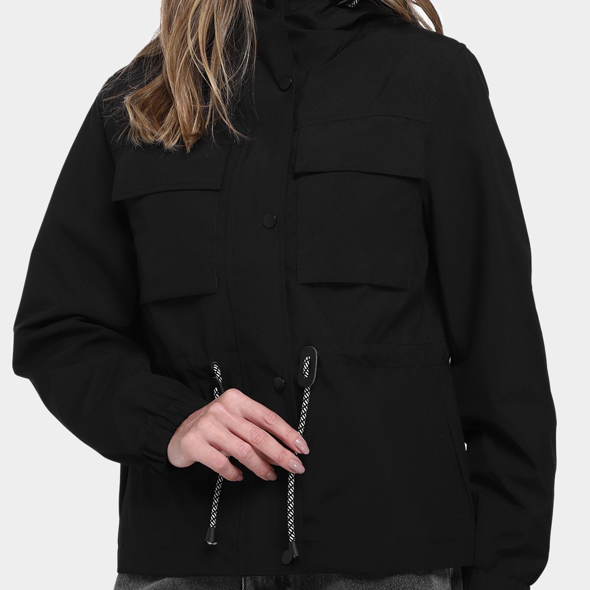 Casaco Facinelli Parka Acinturada Cargo Feminino - Tam: M - 2