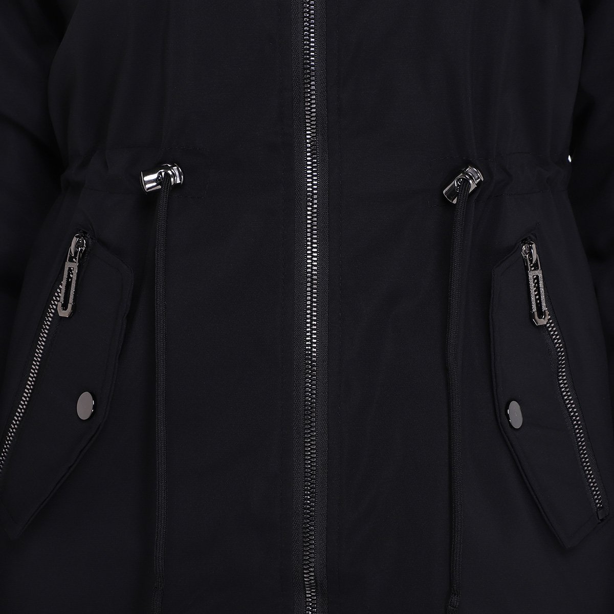 Casaco Facinelli Capuz Parka Peluciada Feminina - Tam: M - 3