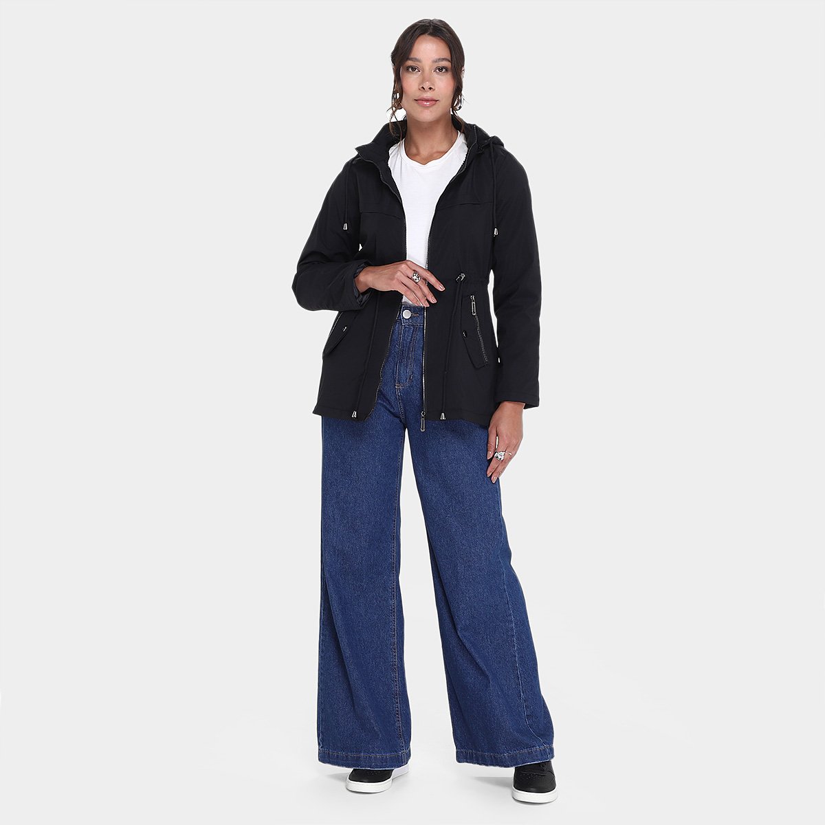 Casaco Facinelli Capuz Parka Peluciada Feminina - Tam: M - 5