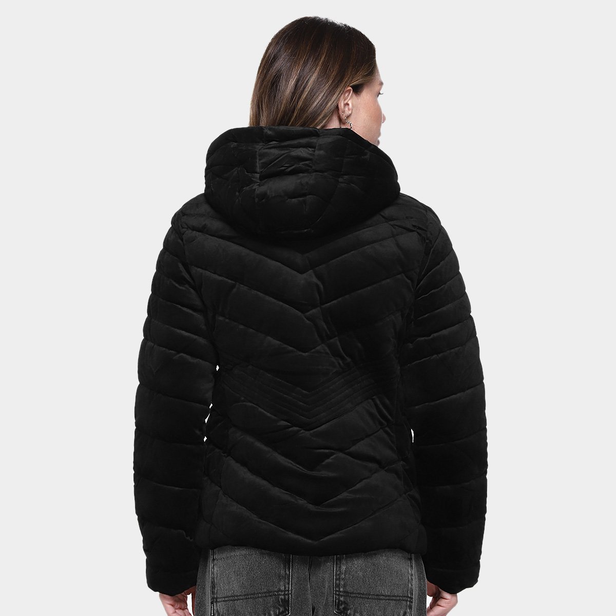 Jaqueta Facinelli Suede Metalizada Feminina - Tam: M - 1