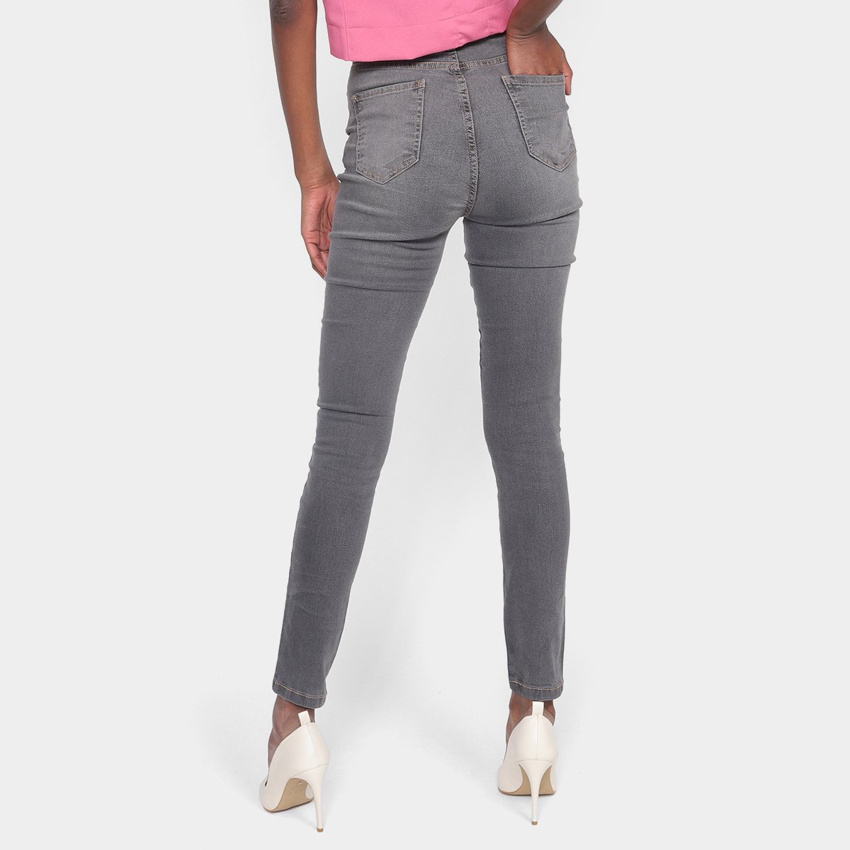 Calça Jeans Skinny Polo Wear Cintura Alta Feminina - Tam: 38 - 1