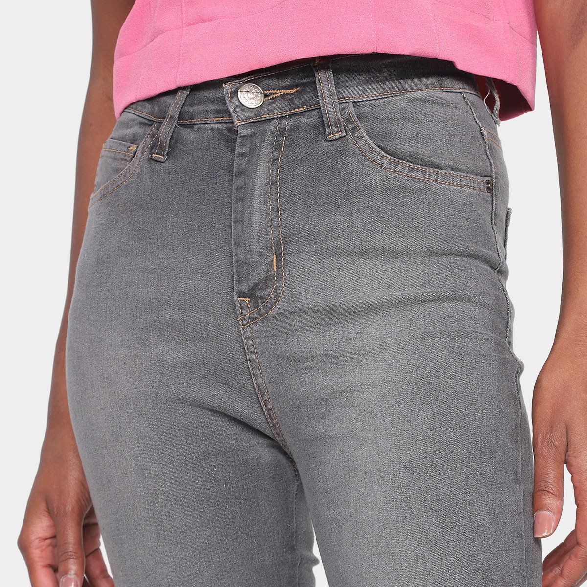 Calça Jeans Skinny Polo Wear Cintura Alta Feminina - Tam: 38 - 2