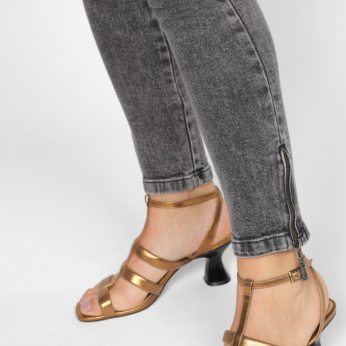 Calça Jeans Skinny Polo Wear Cintura Alta Feminina - Tam: 40 - 3