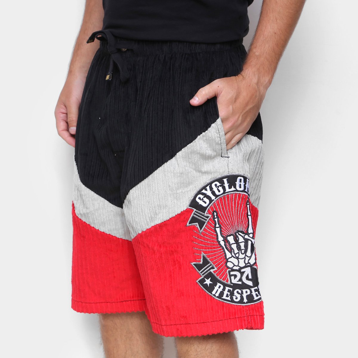 Bermuda Cyclone Veludo New Respect Masculina