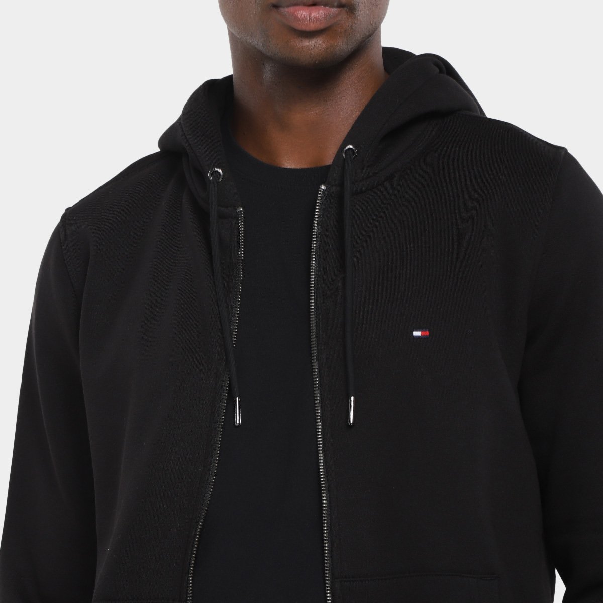 Jaqueta Moletom Tommy Hilfiger Im Na Flag com Capuz Masculina - Tam: P - 2