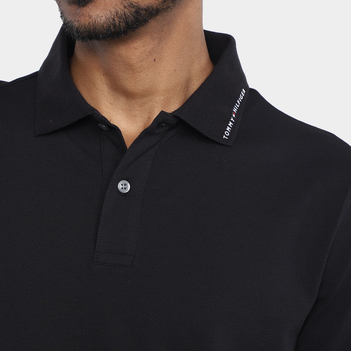 Camisa Polo Tommy Hilfiger Tommy Flag Tipped Masculina - Tam: M - 2