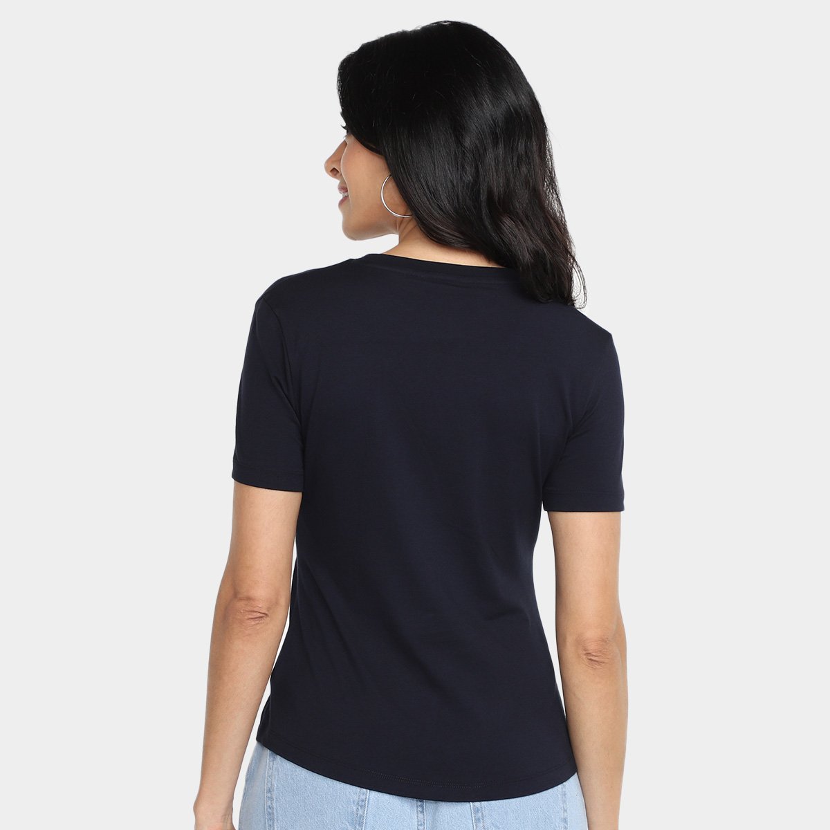 Camiseta Slim Tommy Hilfiger Nautical Graphic Feminina - Tam: M - 1