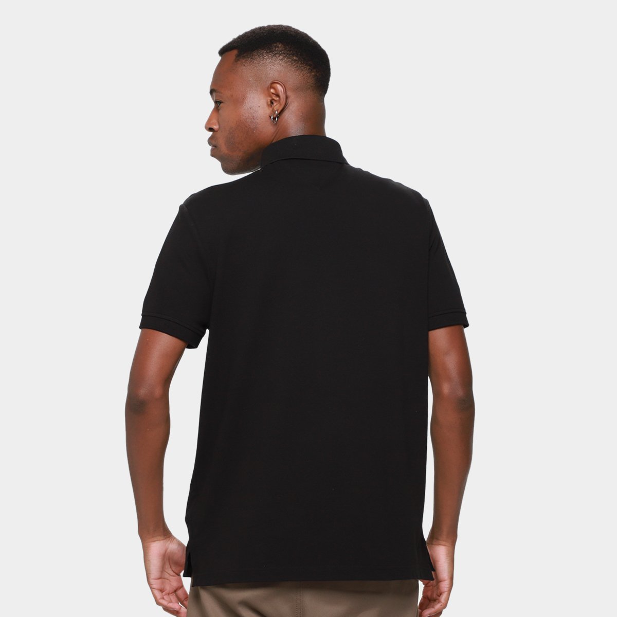 Camisa Polo Tommy Hilfiger Chest Insert Masculina - Tam: G - 1