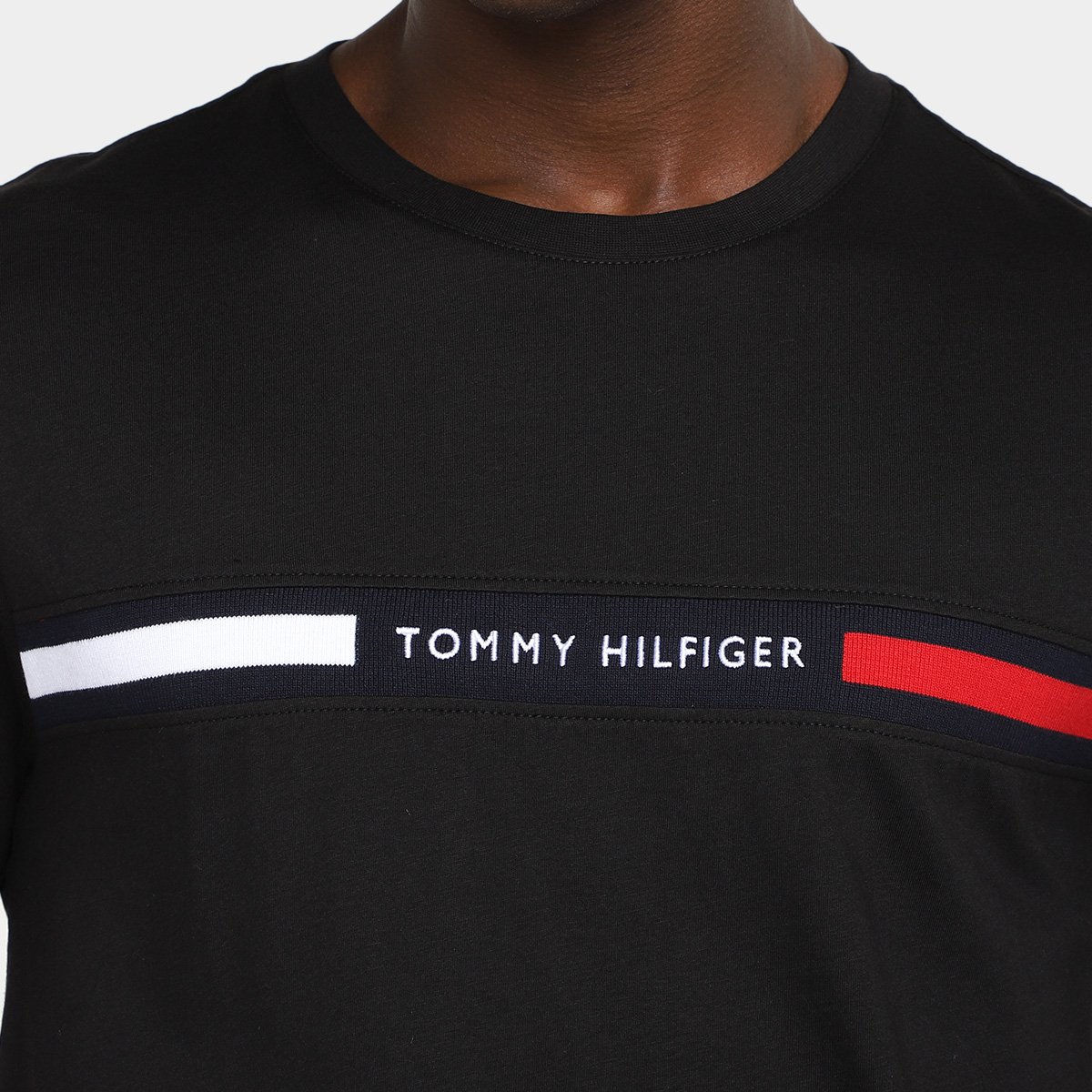 Camiseta Tommy Hilfiger Chest Insert Masculina - Tam: P - 2