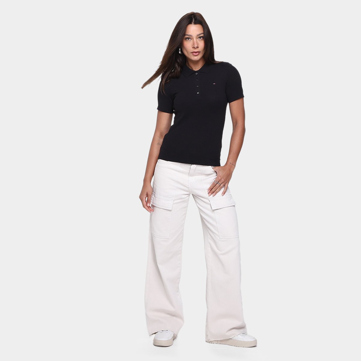 Camisa Polo Tommy Hilfiger 1985 Feminina - Tam: M - 3