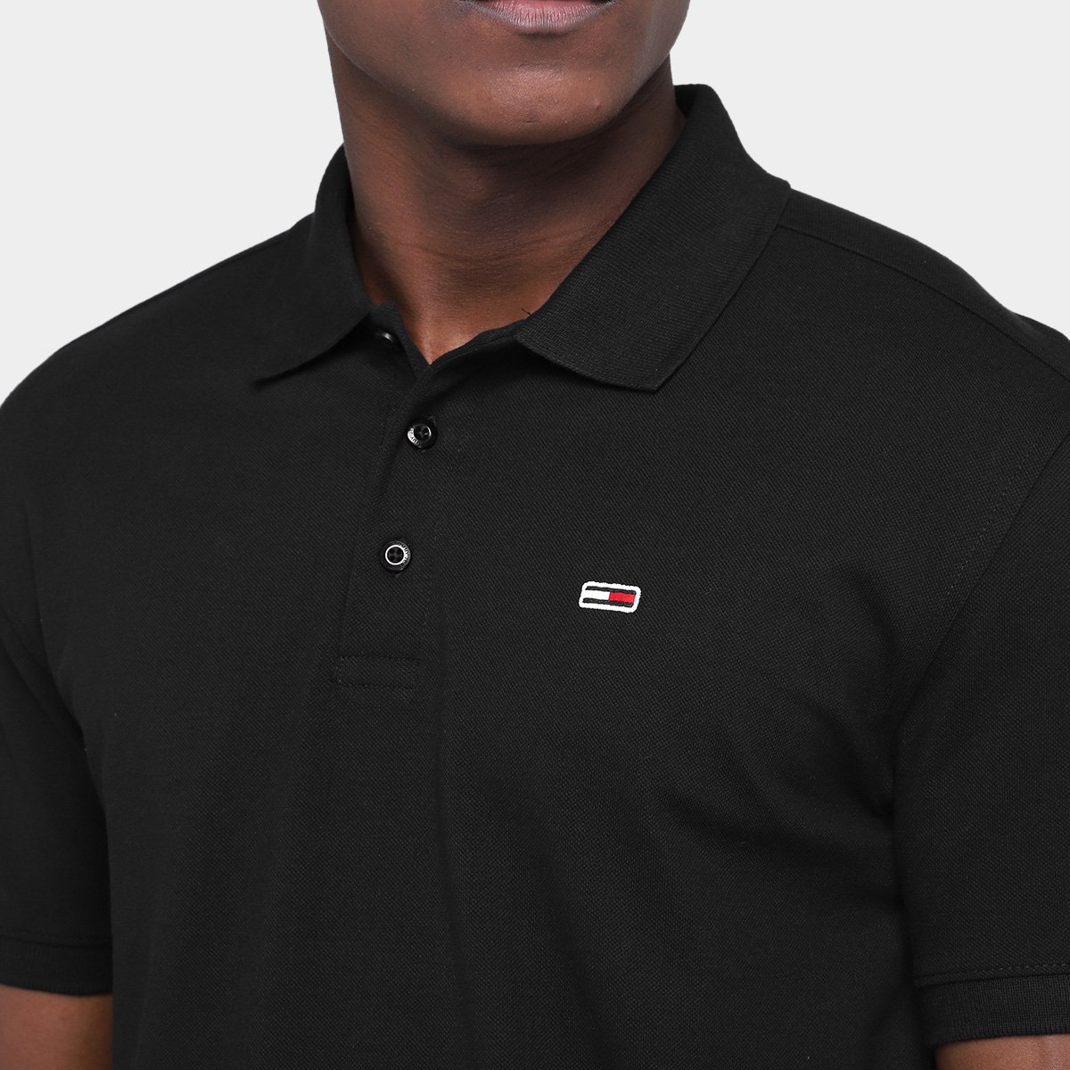 Camisa Polo Tommy Hilfiger Fine Piquet Masculina - Tam: P - 2