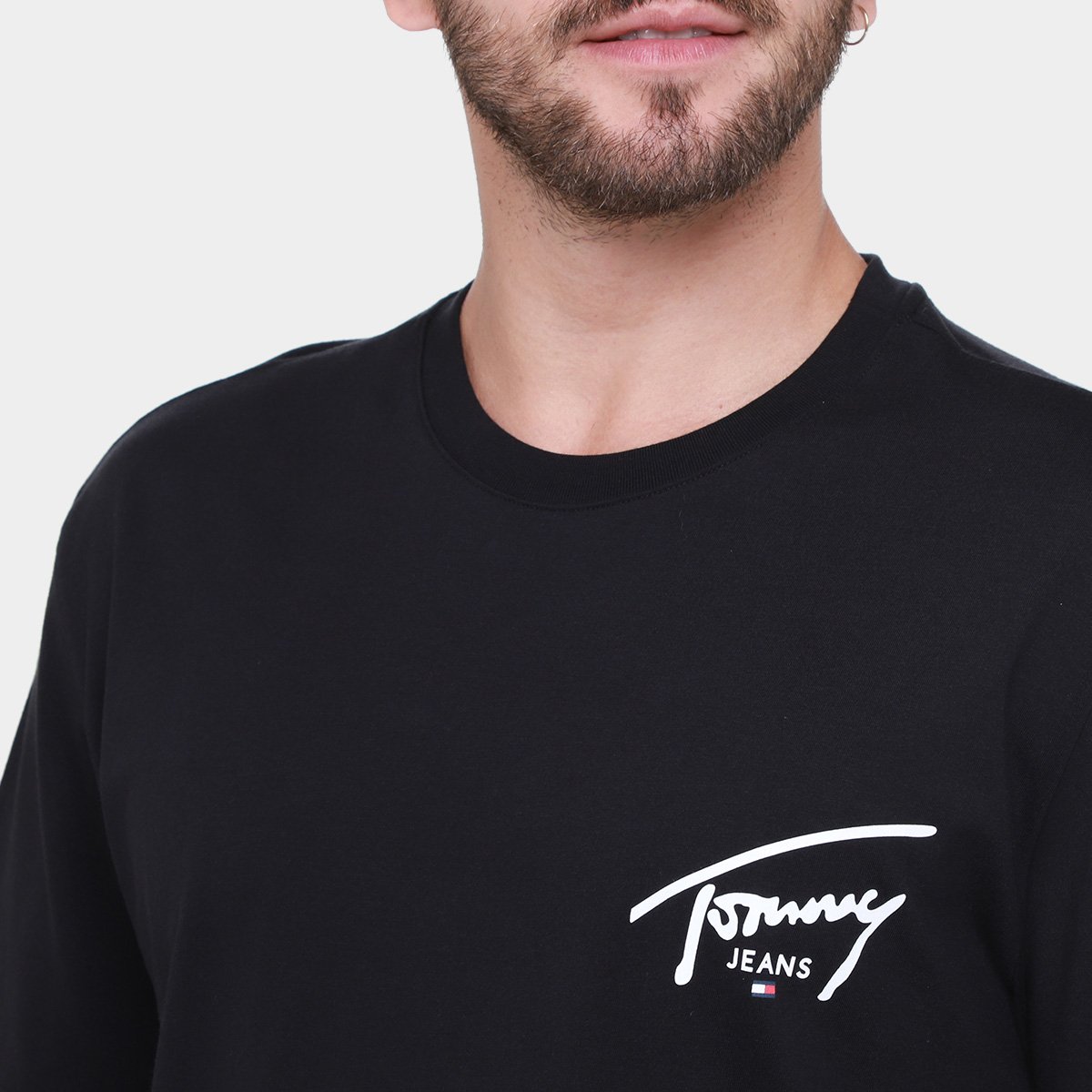 Camiseta Tommy Jeans Básica Masculina - Tam: P - 2