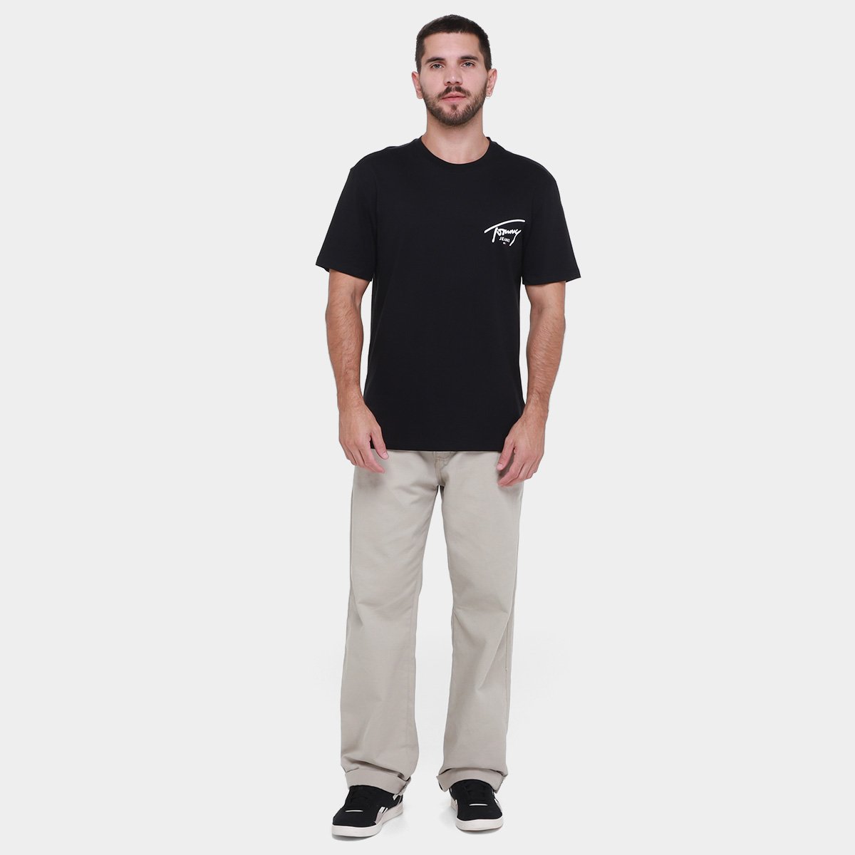 Camiseta Tommy Jeans Básica Masculina - Tam: P - 3