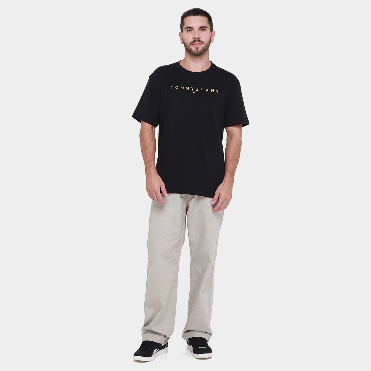 Camiseta Tommy  Jeans Gold LNR Masculina - Tam: P - 3