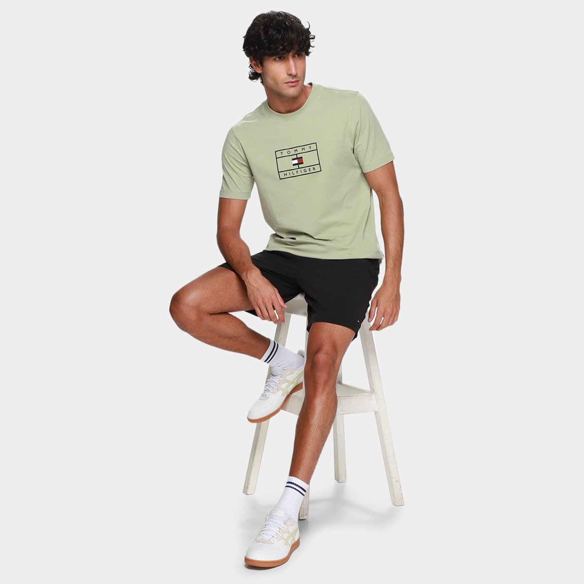 Bermuda Tommy Hilfiger Casual Masculina - Tam: P - 5