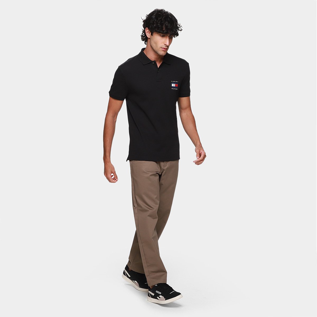 Camisa Polo Tommy Hilfiger Masculina - Tam: M - 5