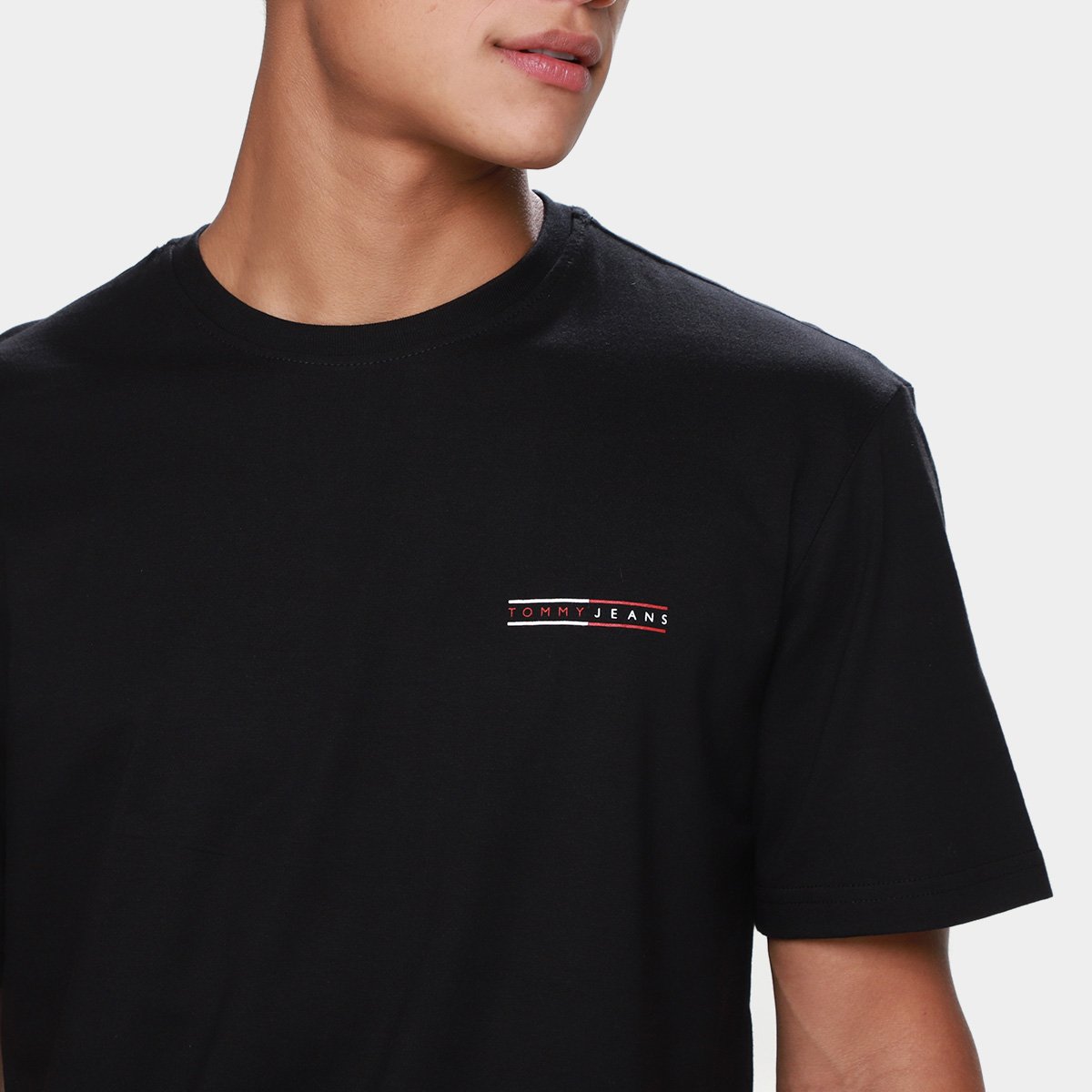 Camiseta Tommy Jeans Graphic Slub Masculina - Tam: P - 2
