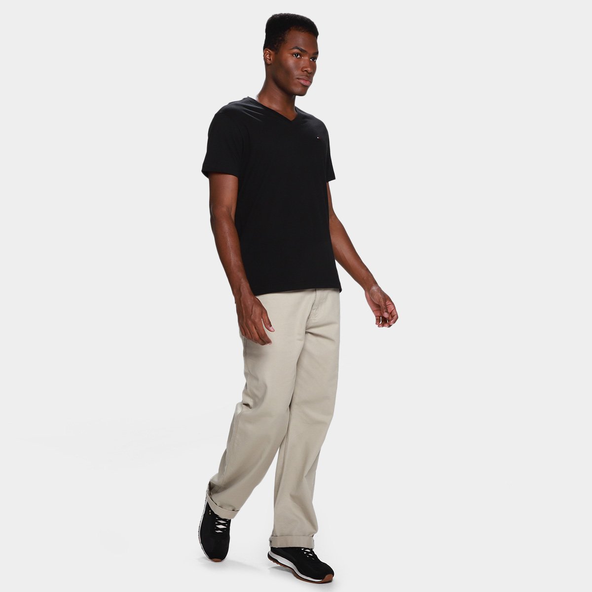 Camiseta Tommy Hilfiger Essential Masculina - Tam: P - 3