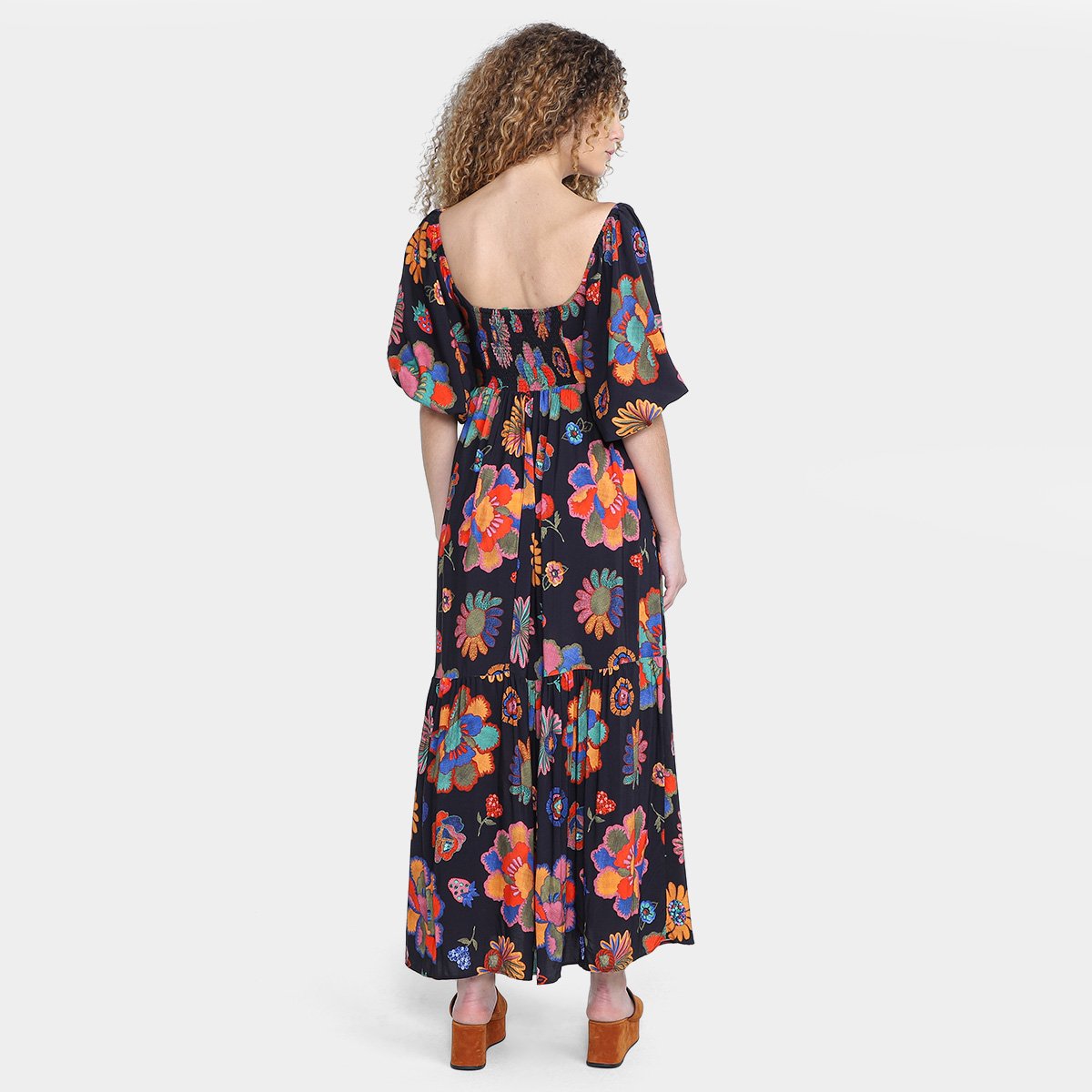 Vestido Curto Farm Peixinhos Feminino - Tam: M - 1