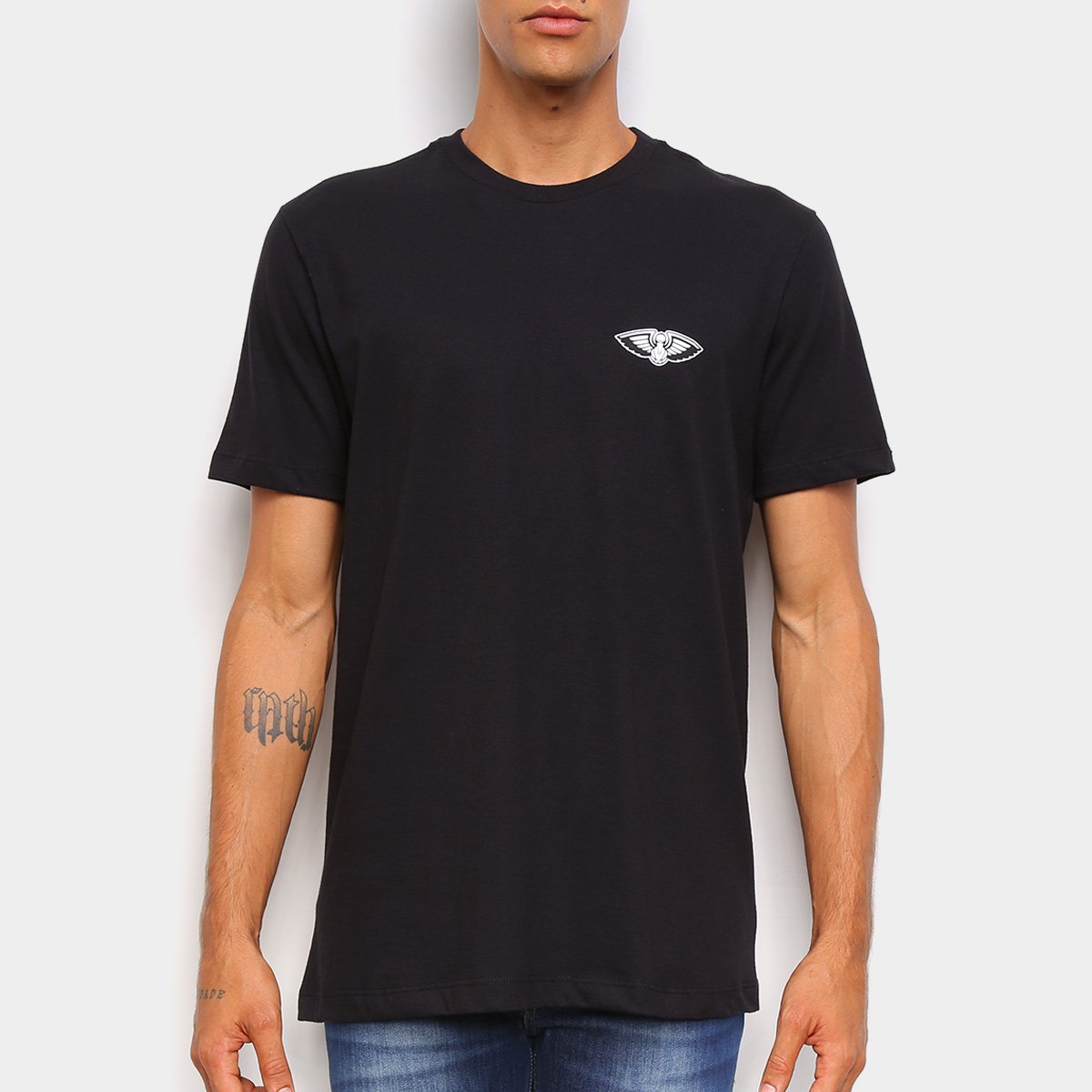 Camiseta Black Pack NBA New Orleans Pelicans New Era New Logo Neopel Masculina