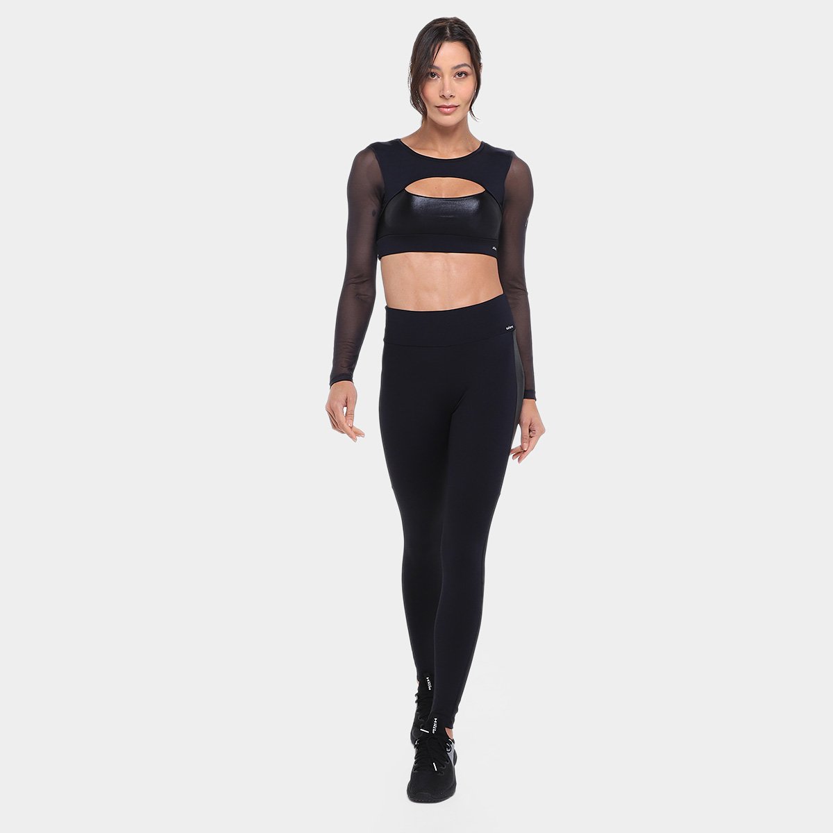 Top Cropped Selene e Recorte Manga Longa Feminino - Tam: P - 3