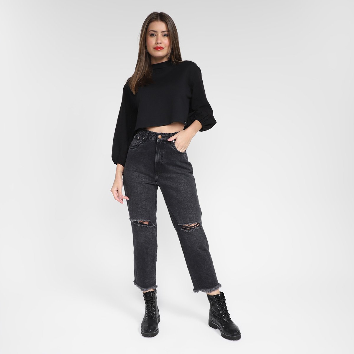 Calça Jeans My Favorite Things Tapered Super High Feminina - Tam: 36 - 4