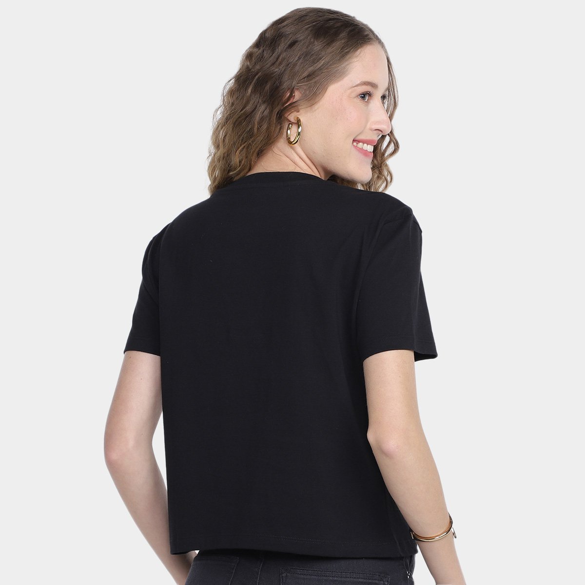 Camiseta Tommy Jeans Classics Essential Logo 2+ Feminina - Tam: M - 1