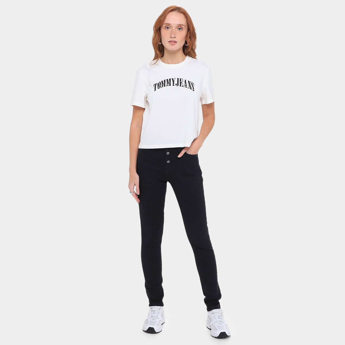 Calça Jeans Tommy Jeans  Ab Nora Md Skn Bf Feminina - Tam: 44 - 3