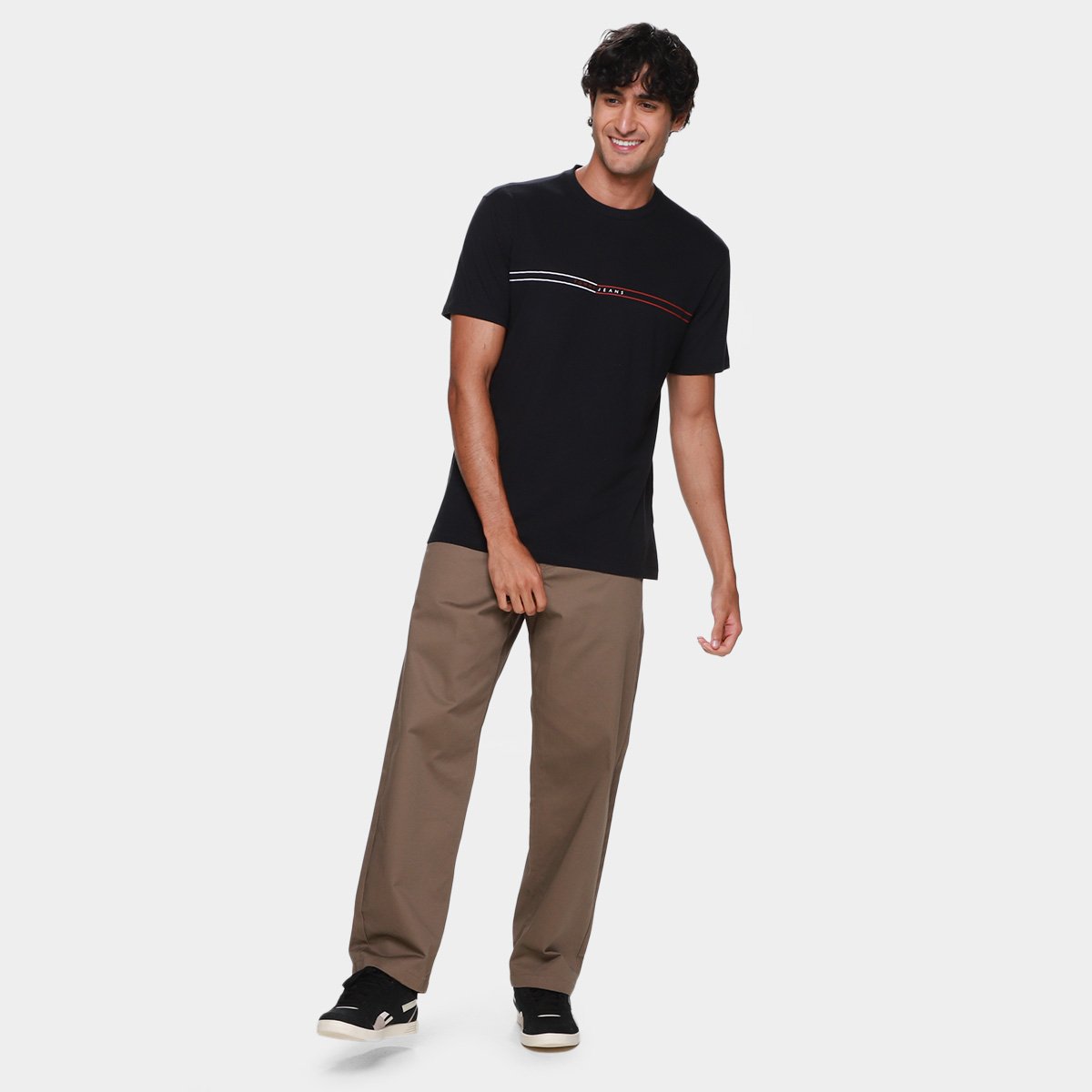 Camiseta Tommy Jeans Entry Graphic Masculina - Tam: G - 3