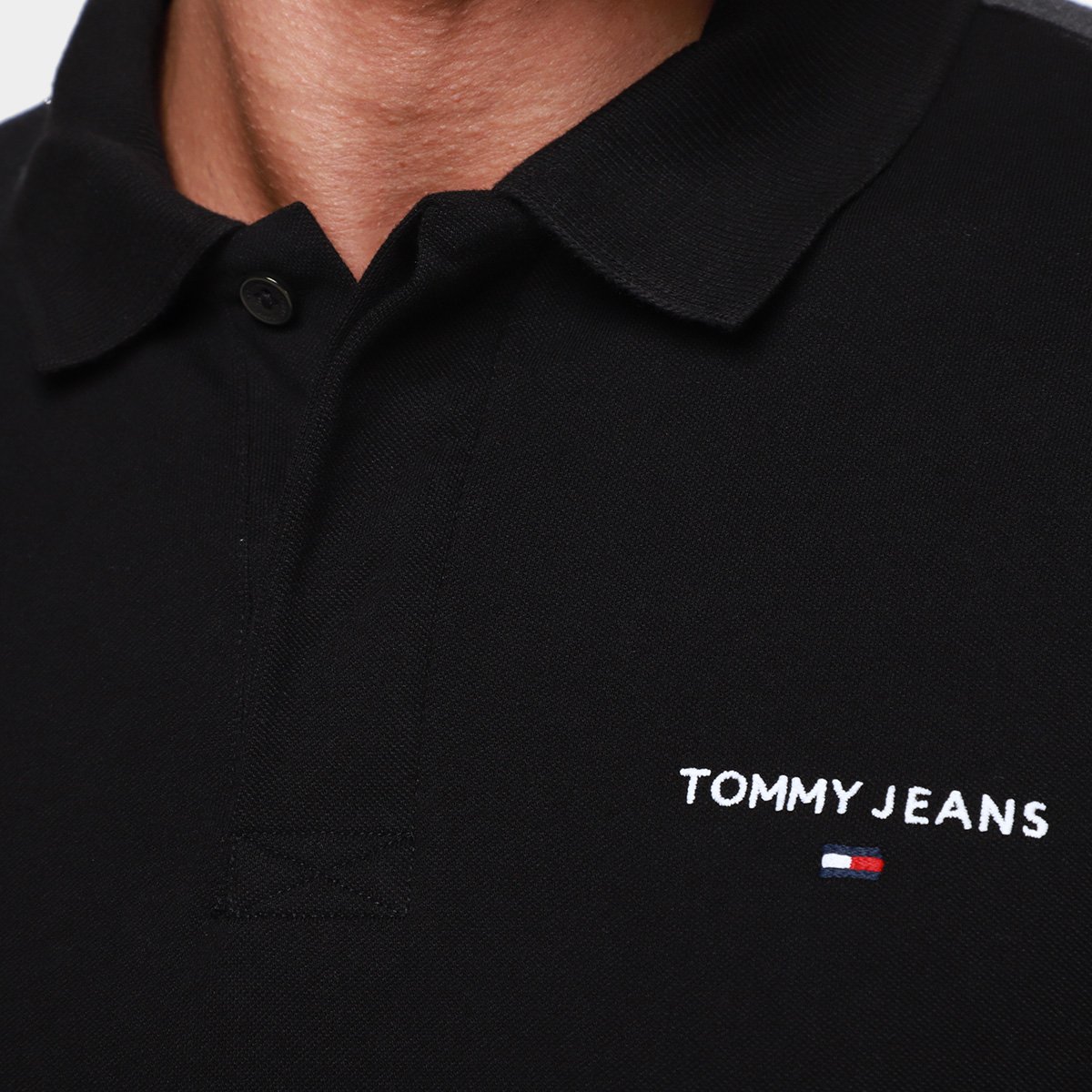 Camisa Polo Tommy Jeans Linear Masculina - Tam: P - 2