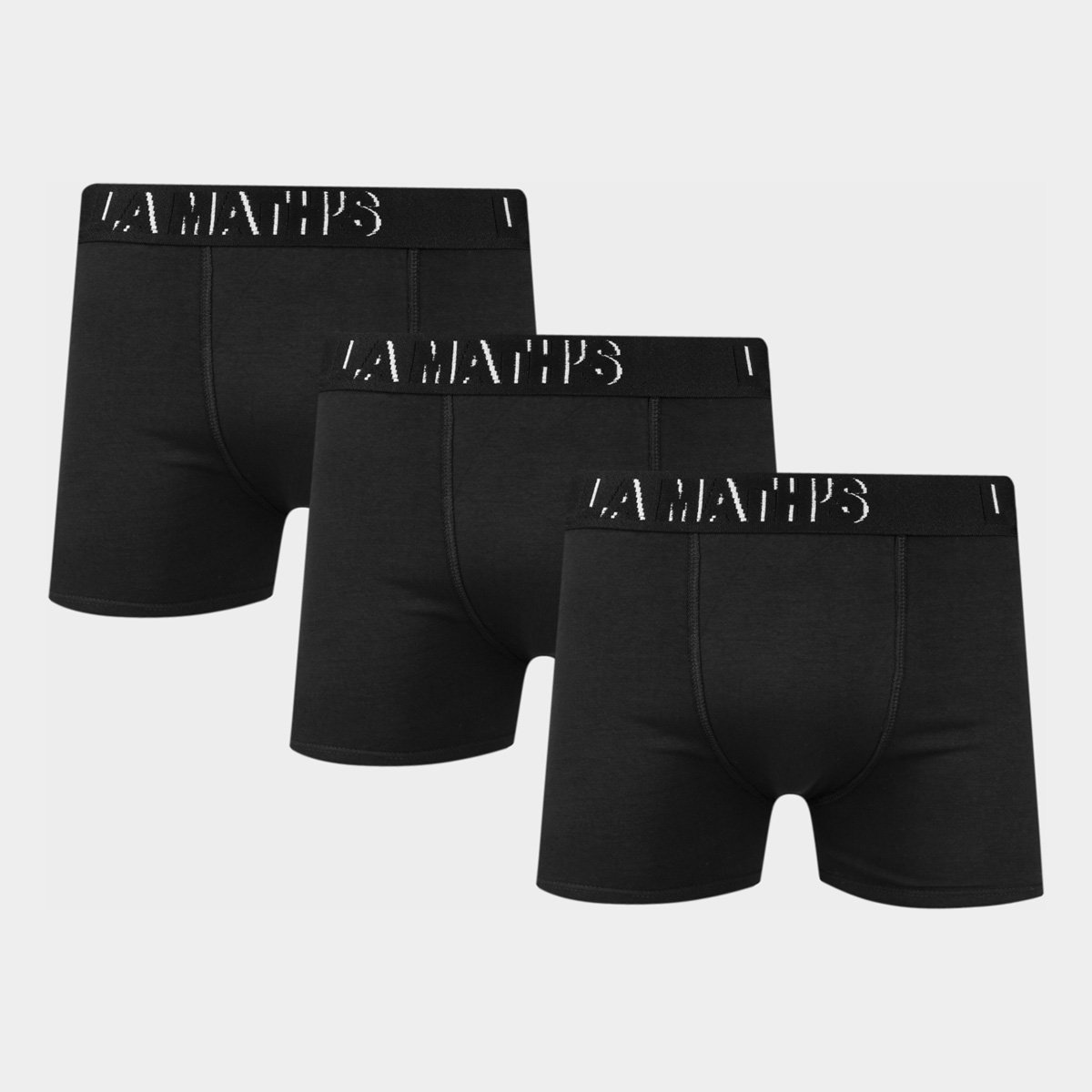 Kit Cueca Boxer La Math's Masculina - 3 Peças
