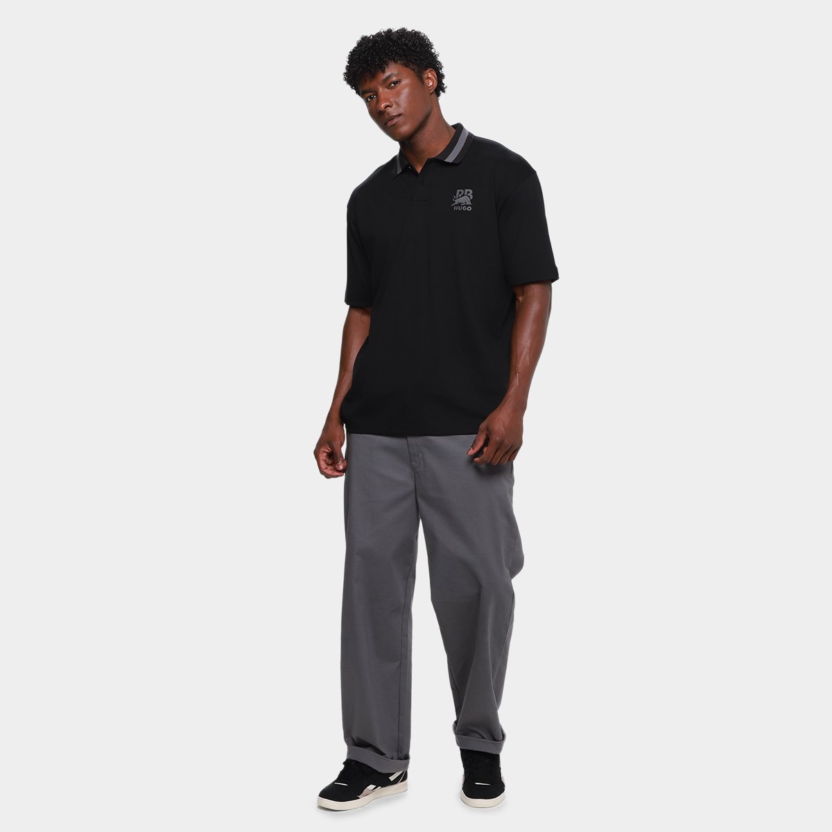 Camisa Polo Hugo Boss X Red Bull Casual Masculina - Tam: M - 4