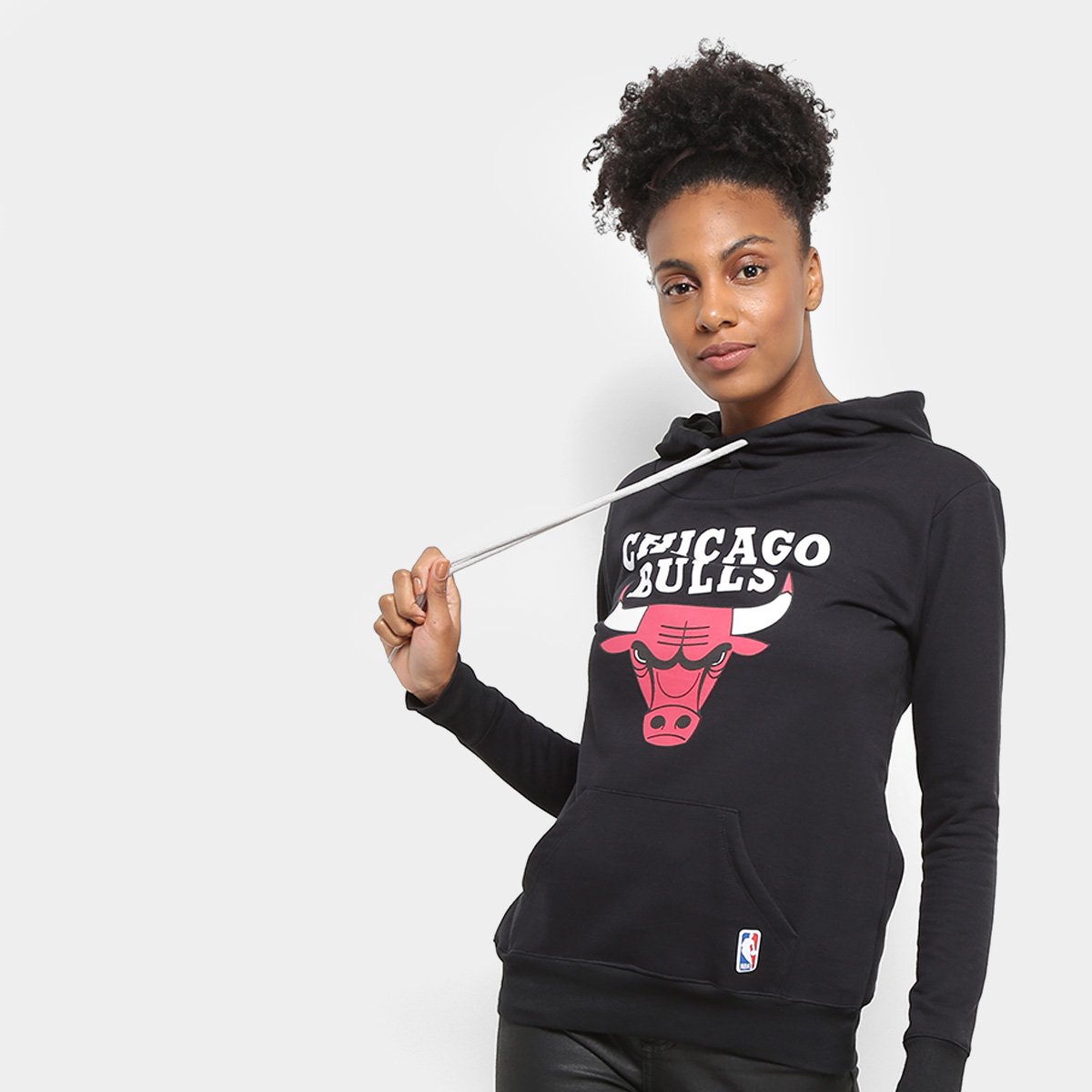 Moletom NBA Chicago Bulls Logo Feminino