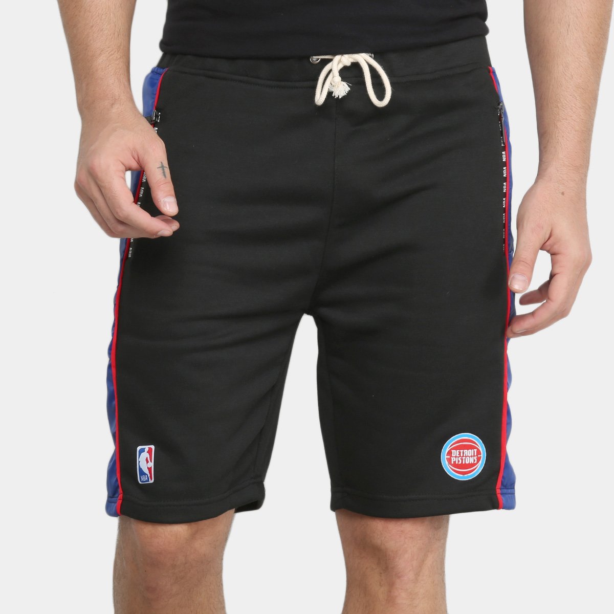 Bermuda NBA Detroit Pistons Moletom Masculina