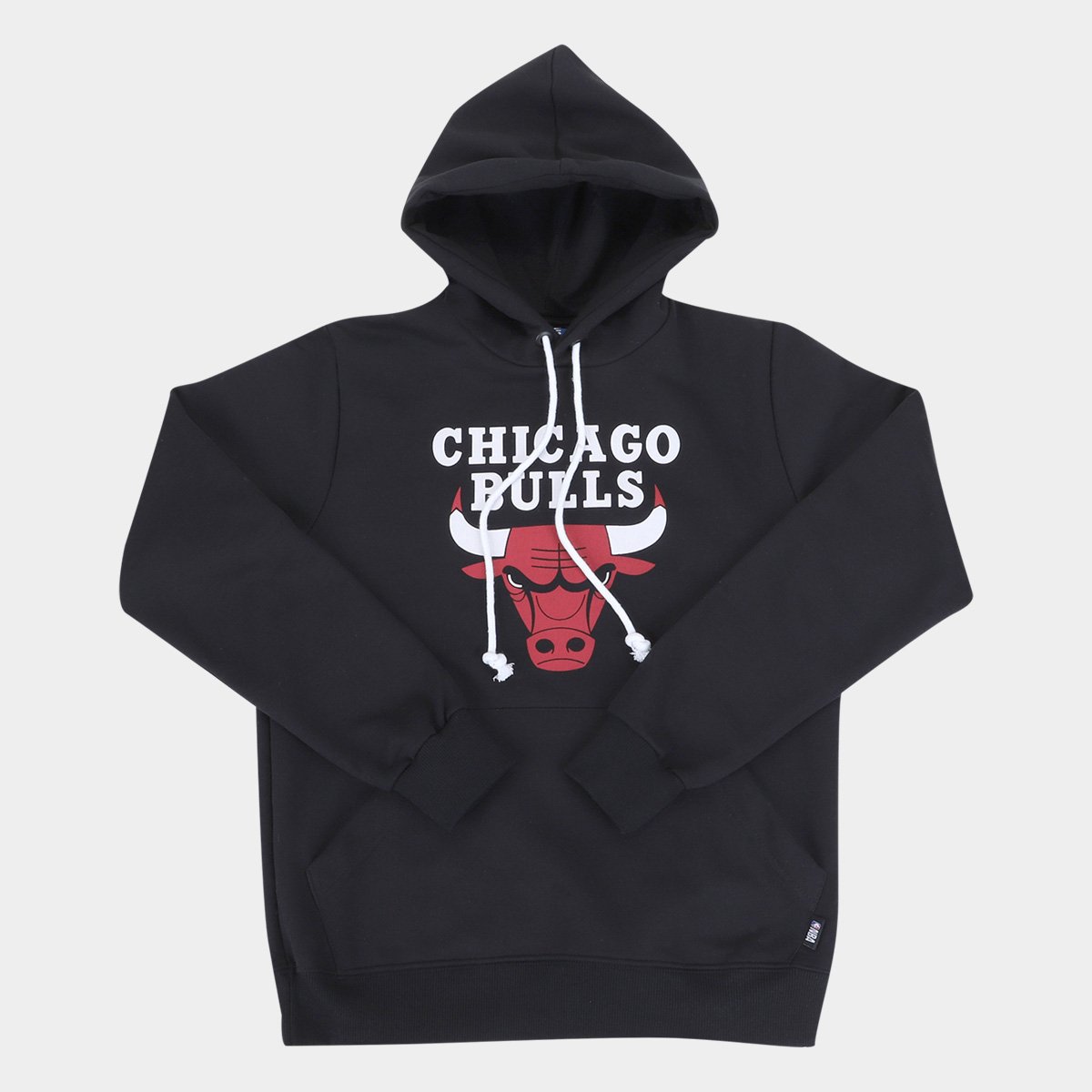 Moletom NBA Chicago Bulls Juvenil Canguru Masculino
