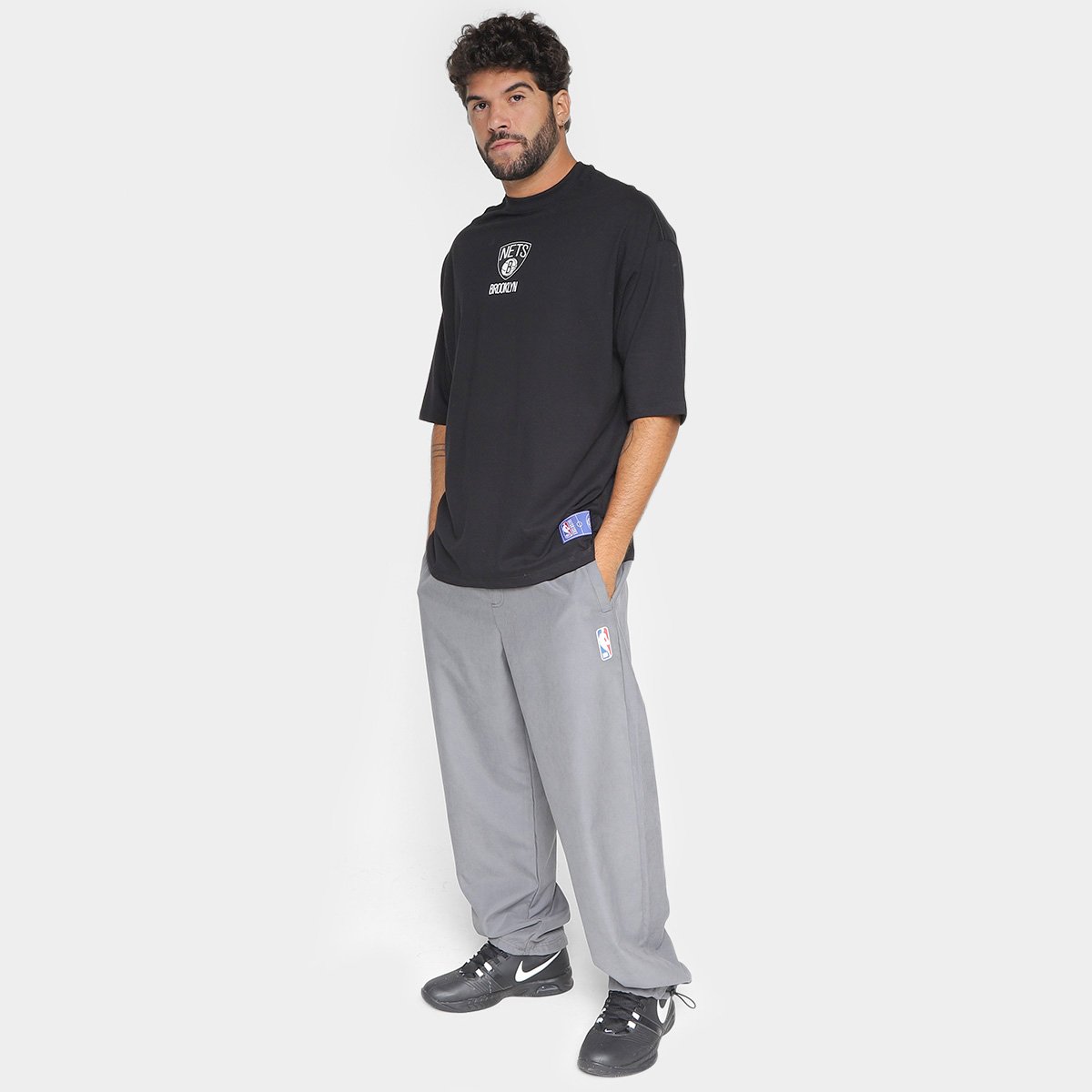 Camiseta NBA Brooklyn Nets Conference Masculina - Tam: G - 3