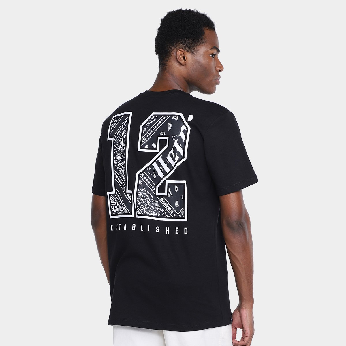 Camiseta NBA Brooklyn Nets Paisley Masculina - Tam: G - 1