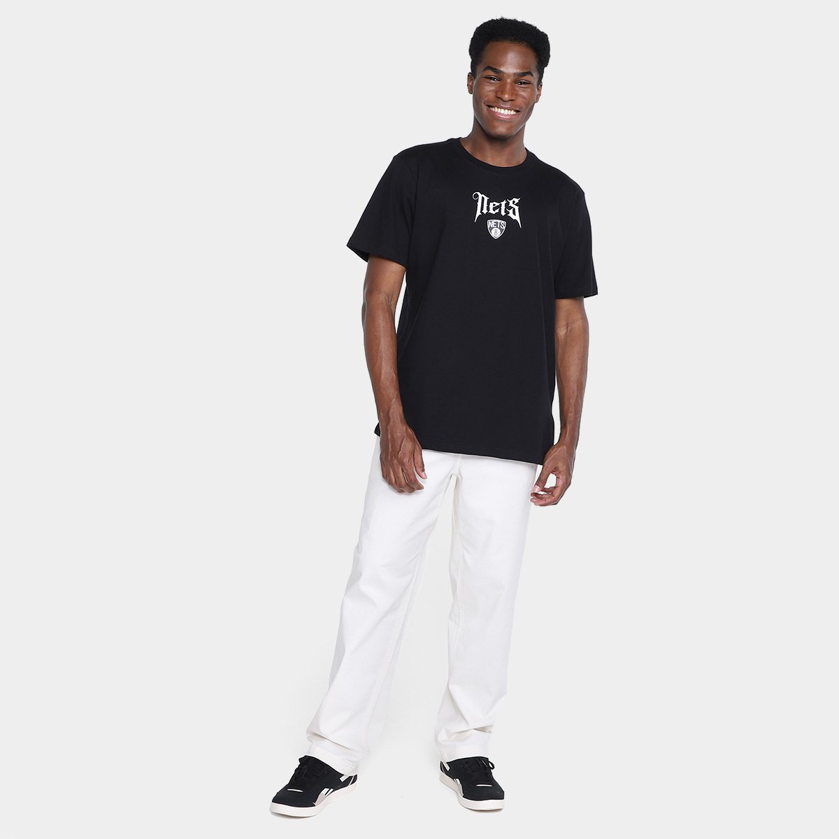 Camiseta NBA Brooklyn Nets Paisley Masculina - Tam: G - 3