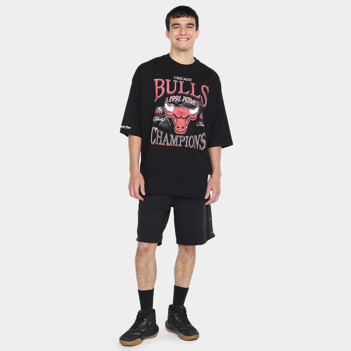 Bermuda NBA Chicago Bulls Mol Masculina - Tam: M - 3