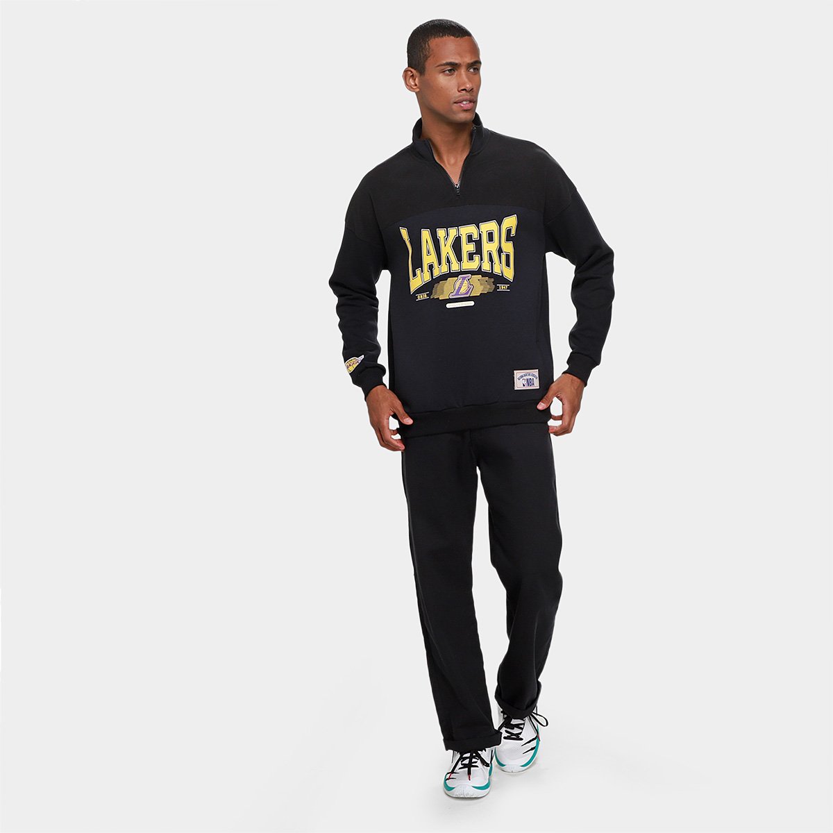 Moletom NBA Los Angeles Lakers Reflections Masculino - Tam: P - 5