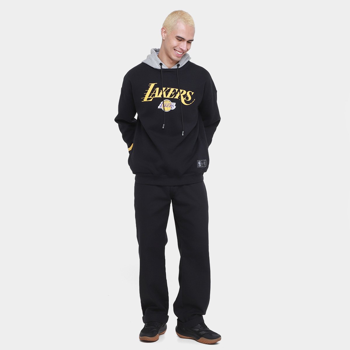 Moletom NBA LA Lakers Statement Masculino - Tam: P - 4