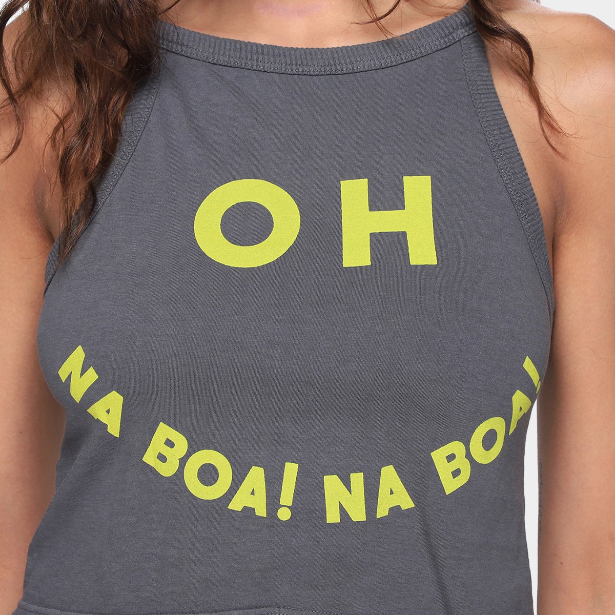 Blusa Oh, Boy! Cropped Na Boa Feminina - Tam: G - 2