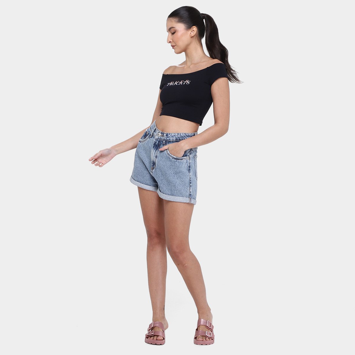 Blusa Cropped Tricats Suplex Ever Feminina - Tam: P - 3