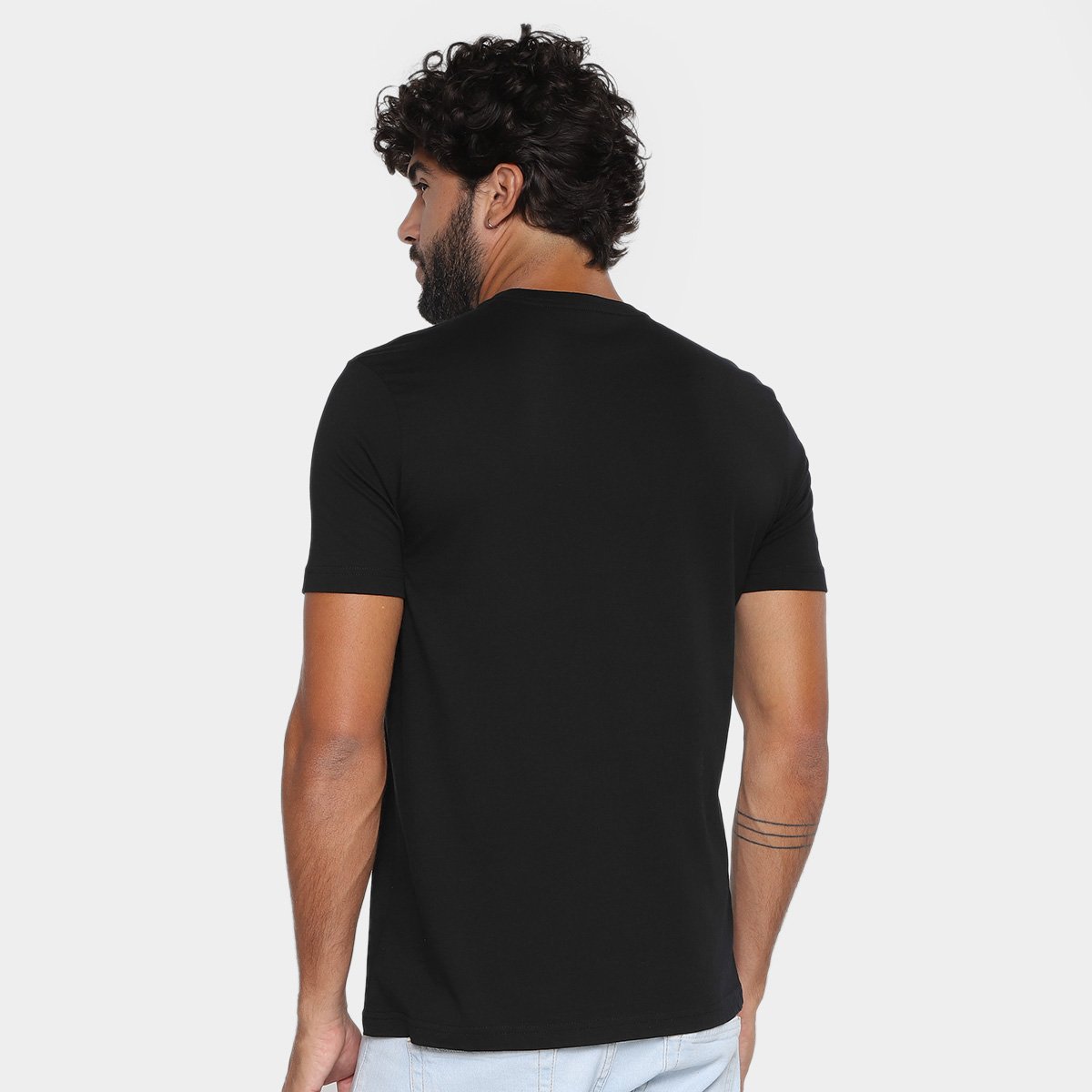 Kit Camiseta Calvin Klein Casual Masculina - 2 Peças - Tam: M - 2