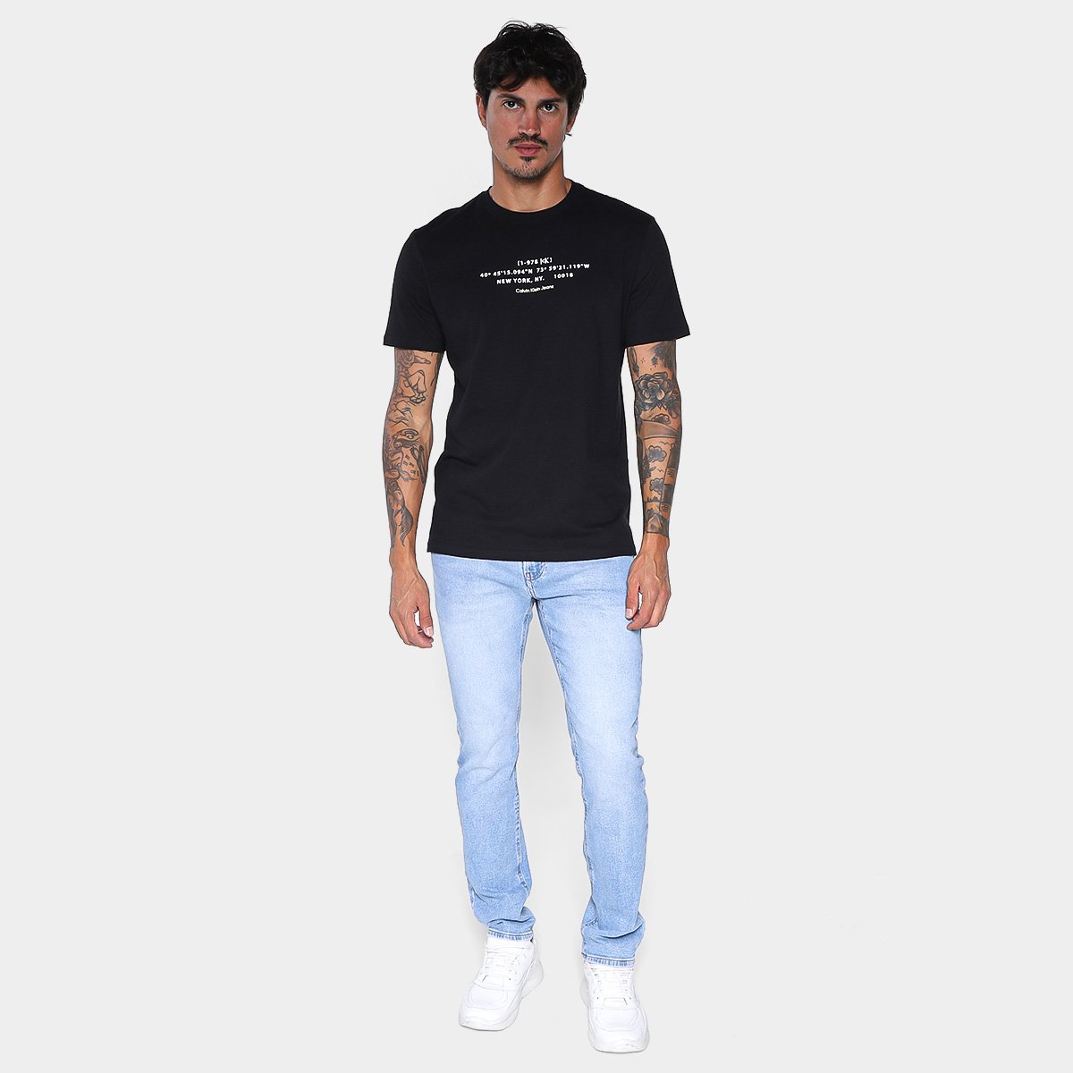 Camiseta Calvin Klein 1-978 Ck Masculina - Tam: P - 3