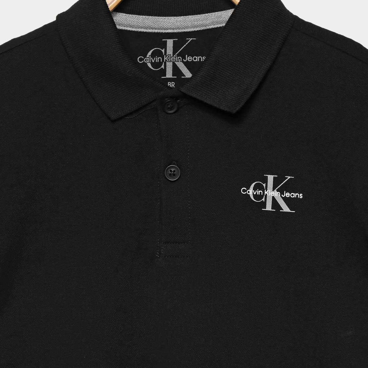 Camisa Polo Infantil Calvin Klein Manga Curta Menino - Tam: 8A - 1