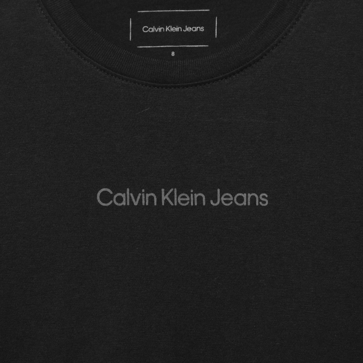 Camiseta Infantil Calvin Klein Logo Centralizado Menino - Tam: 8A - 1