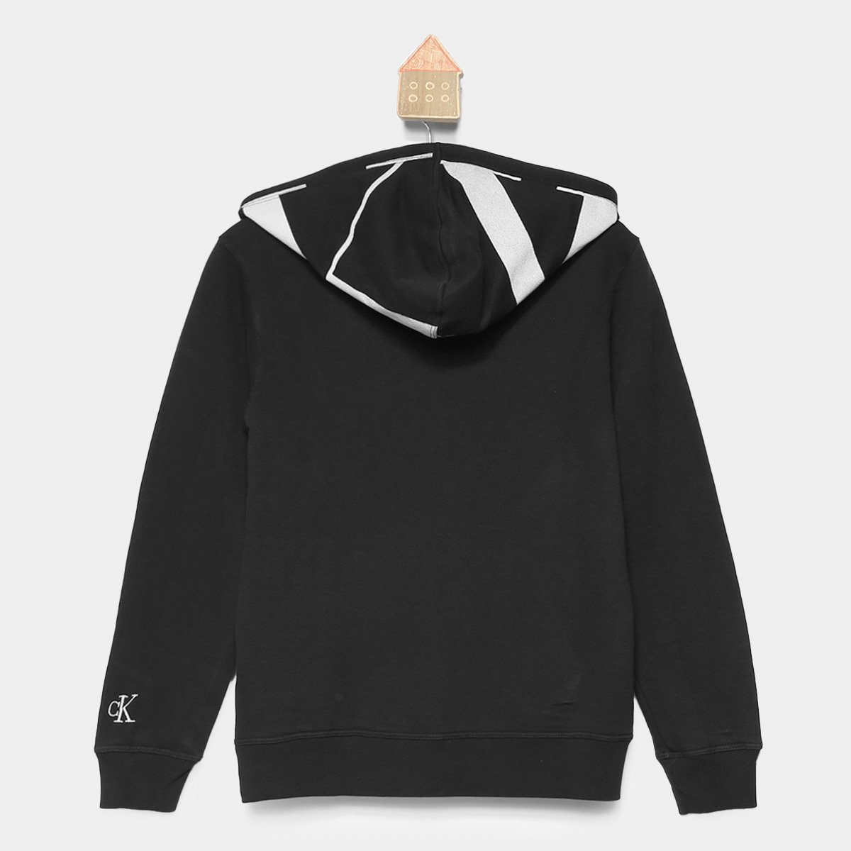 Blusa Moletom Infantil Calvin Klein Com Capuz Menino - Tam: 10A - 1