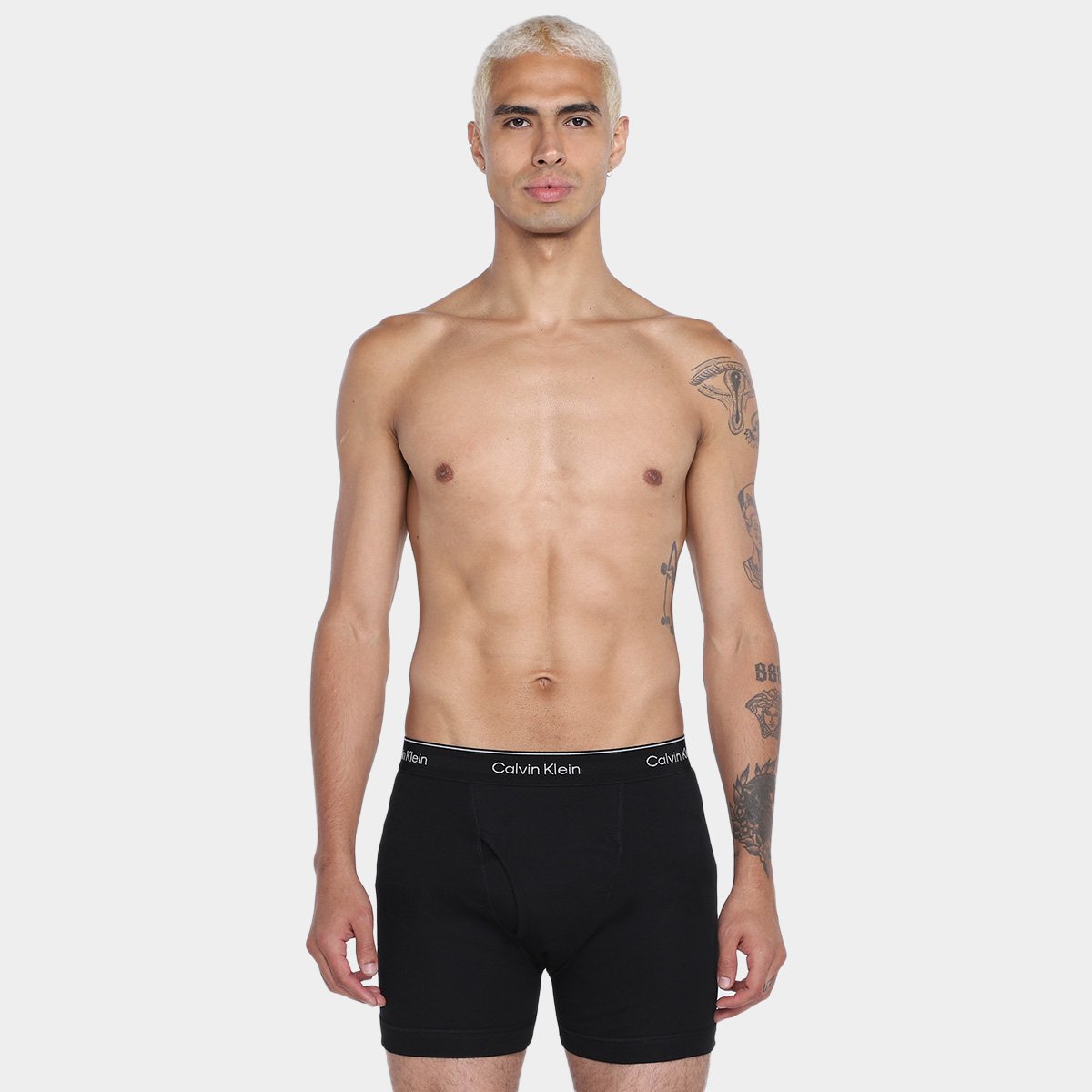 Kit Cueca Boxer Calvin Klein Brief Masculina -  3 Peças - Tam: G - 1