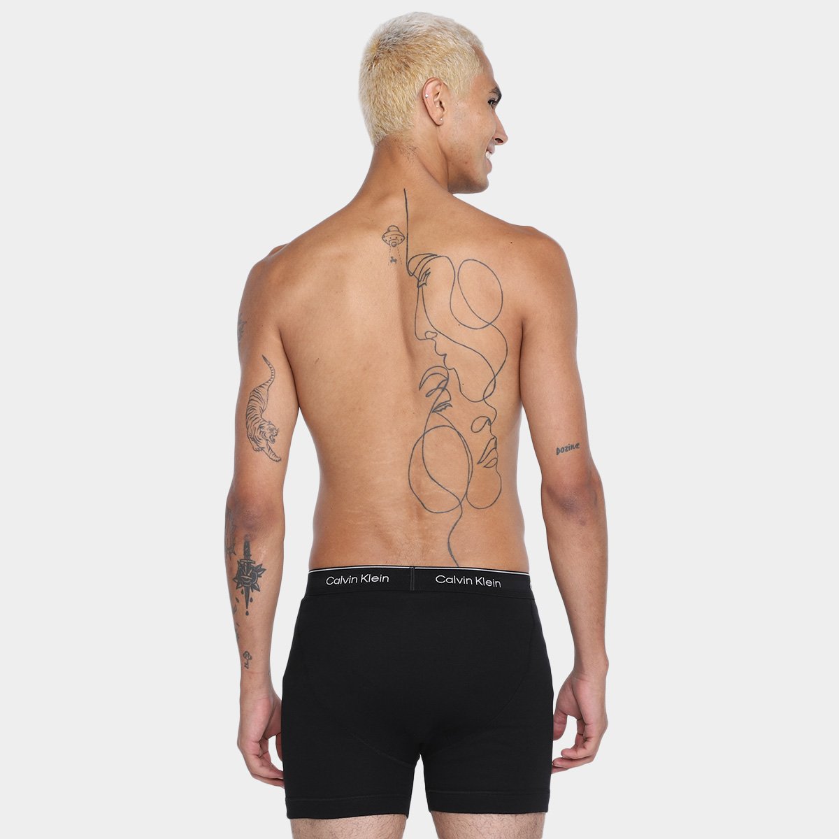 Kit Cueca Boxer Calvin Klein Brief Masculina -  3 Peças - Tam: G - 2